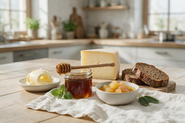Sennbutter, Honig und Mostarda zur Marend - TIROLISH